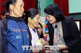 Phó Chủ tịch nước chúc tết, tặng quà gia đình chính sách tại Thái Bình 